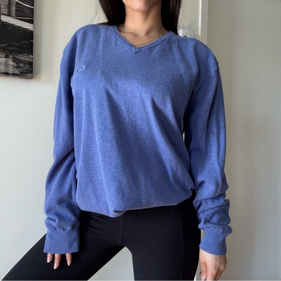 Sweaters - Vintage Oversized V-Neck Sweater Casual Preppy Knit